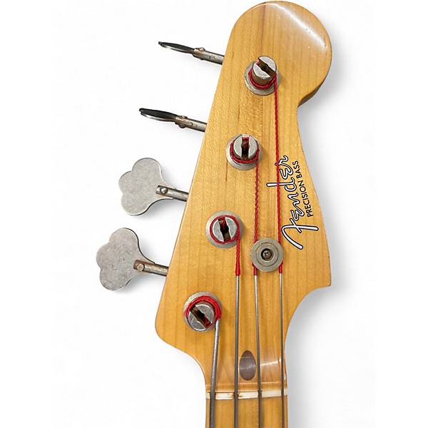 Used Fender 1957 Relic Precision Bass AGED WHITE BLONDE Electric Bass Guitar