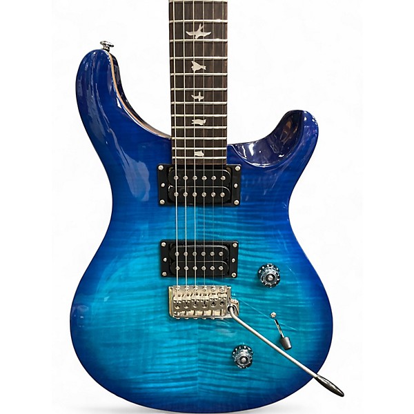 Used PRS Custom 24 SE Blue Sunburst Solid Body Electric Guitar