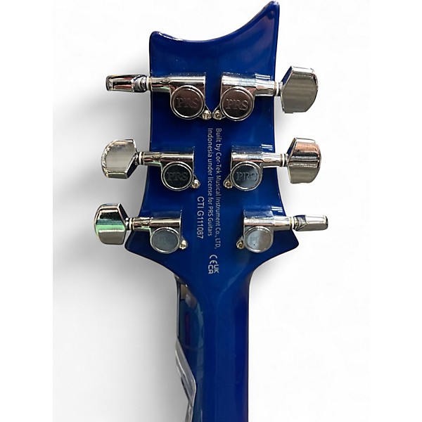 Used PRS Custom 24 SE Blue Sunburst Solid Body Electric Guitar