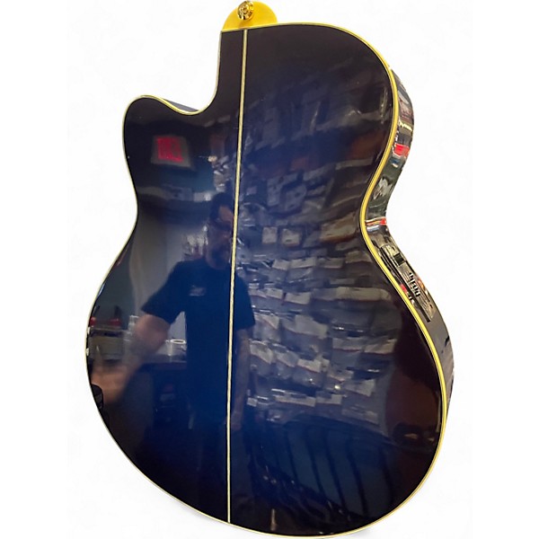 Used Ibanez AEL20E Blue Burst Acoustic Electric Guitar