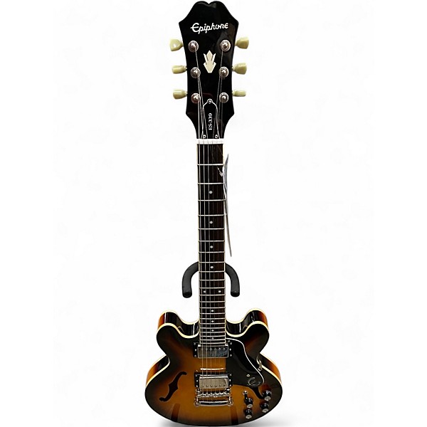 Used Epiphone ES339 2 Tone Sunburst Hollow Body Electric Guitar
