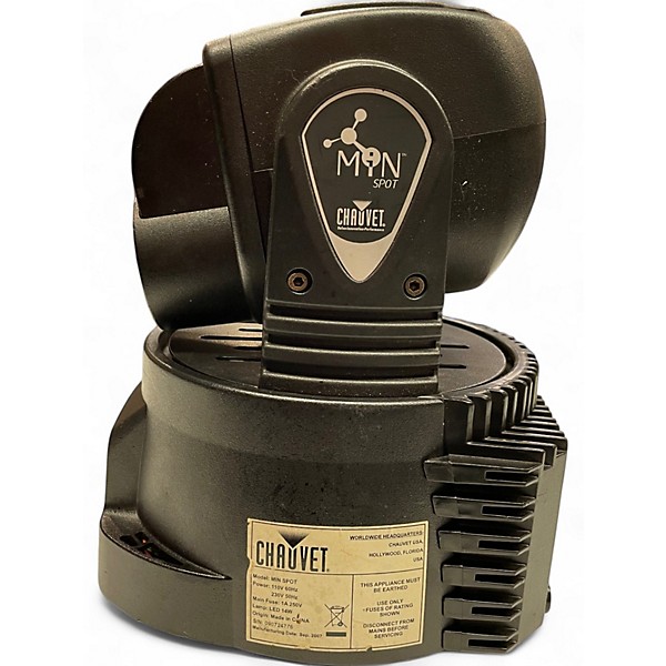 Used CHAUVET DJ MiN Spot DMX LED Moving Yoke Intelligent Lighting