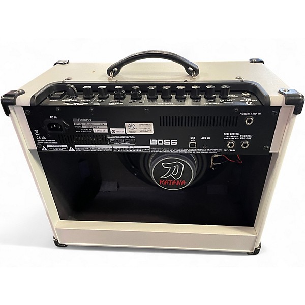 Used BOSS Katana KTN50 White 50W 1X12 Guitar Combo Amp