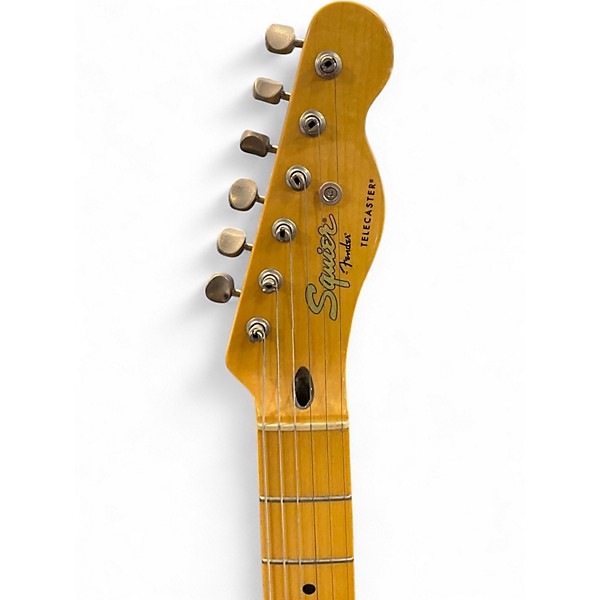 Used Squier Classic Vibe Telecaster Trans Gold Solid Body Electric Guitar