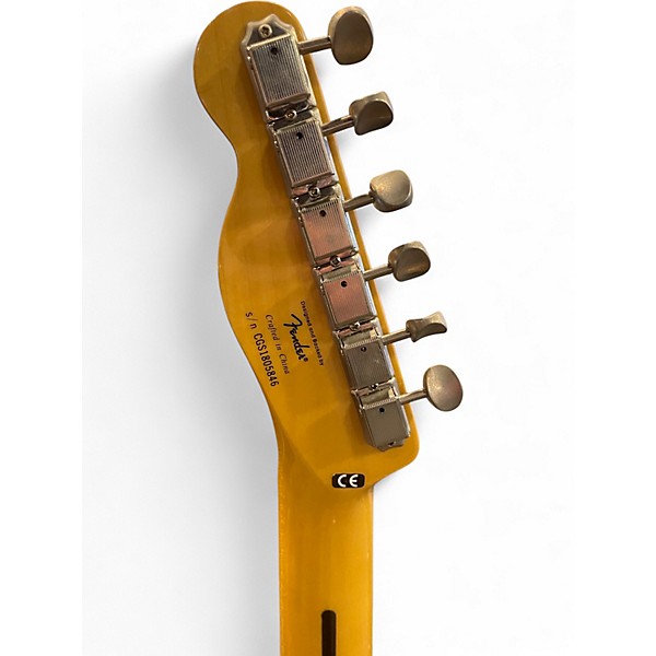Used Squier Classic Vibe Telecaster Trans Gold Solid Body Electric Guitar