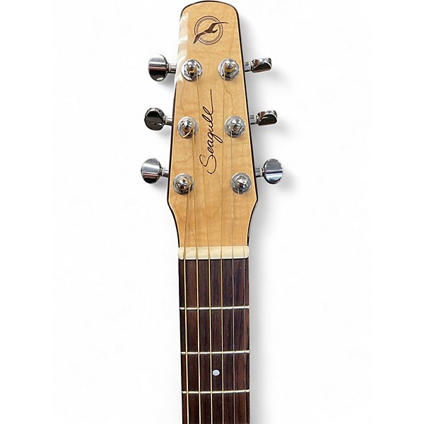 Used Seagull Performer CW Mini-Jumbo  flame maple HG QIT Cutaway Natural Acoustic Electric Guitar