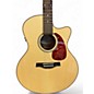 Used Seagull Performer CW Mini-Jumbo  flame maple HG QIT Cutaway Natural Acoustic Electric Guitar