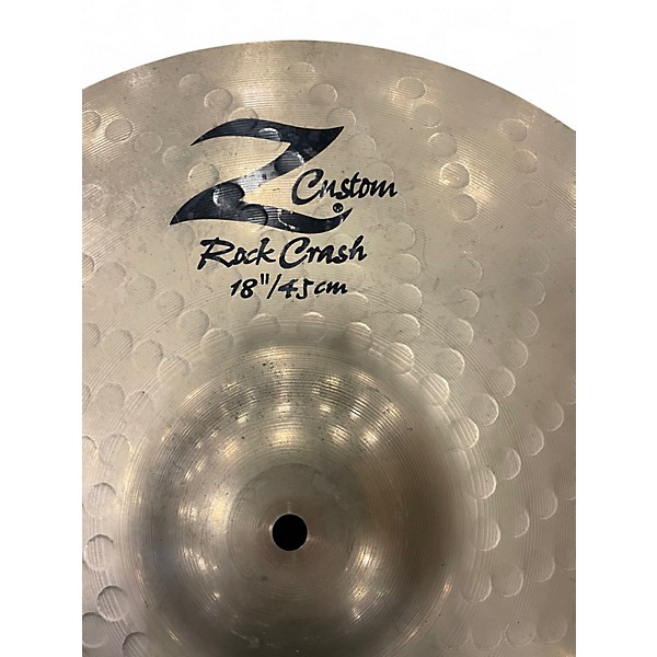 Used Zildjian 18in Z Custom Rock Crash Cymbal
