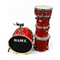 Used Mapex 5 Piece v series red Drum Kit thumbnail
