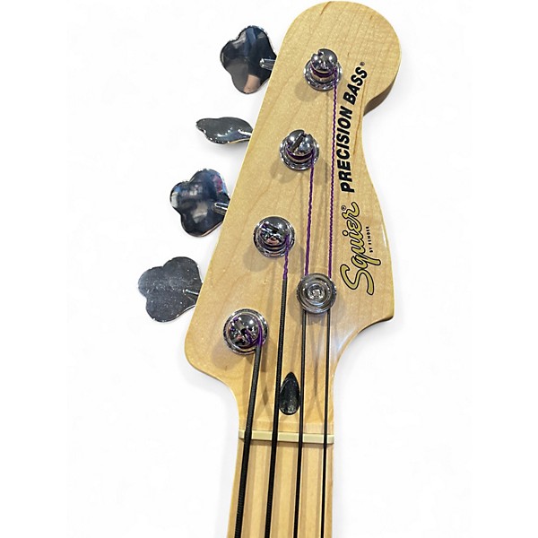 Used Squier Precision Bass Olympic White Electric Bass Guitar