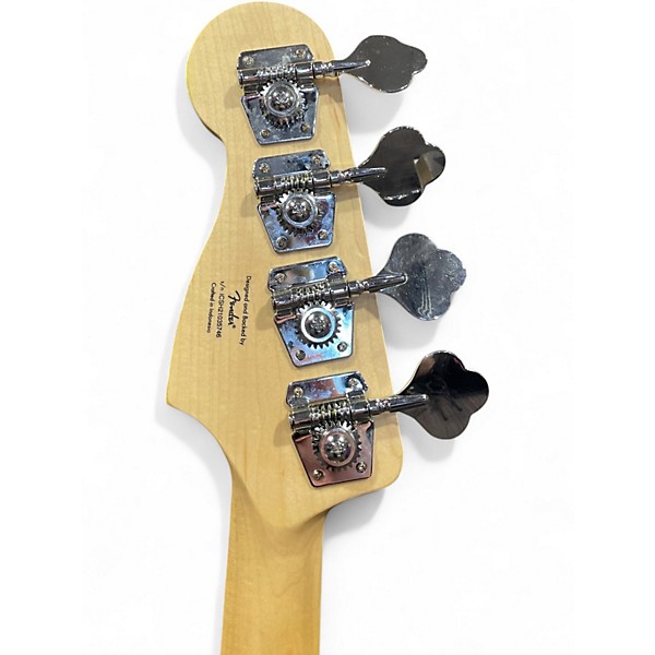 Used Squier Precision Bass Olympic White Electric Bass Guitar