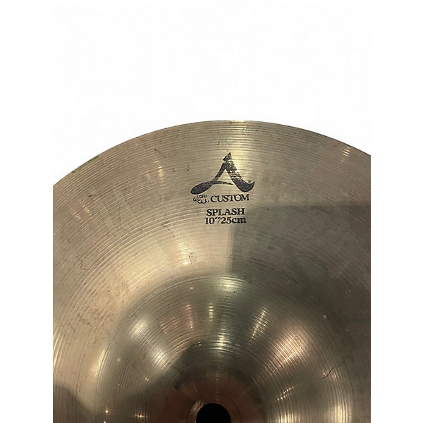 Used Zildjian 10in A Custom Splash Cymbal