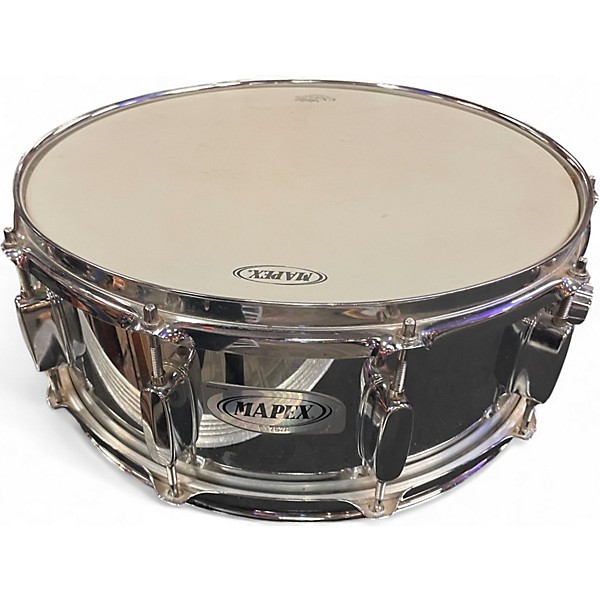 Used Mapex 14X6  STEEL SNARE Metallic Silver Drum