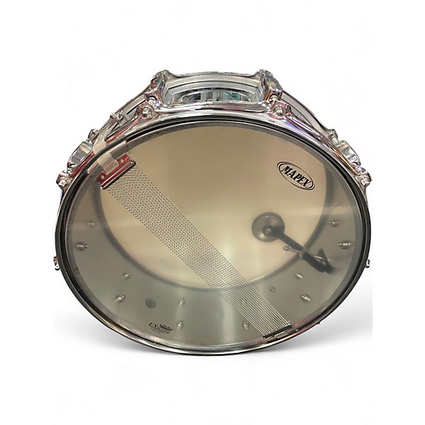 Used Mapex 14X6  STEEL SNARE Metallic Silver Drum