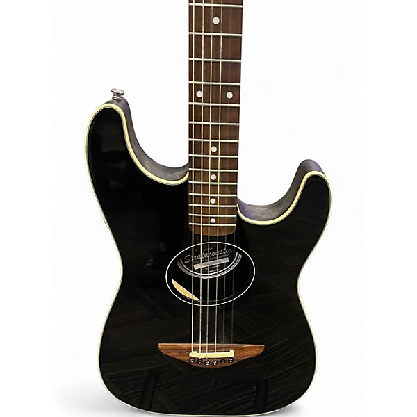 Used Fender Stratacoustic Black Acoustic Electric Guitar