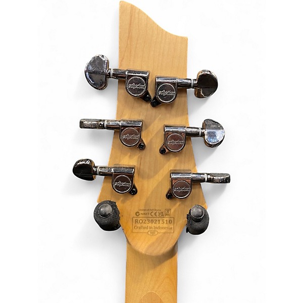 Used Schecter Guitar Research Demon 6 Trans Red Solid Body Electric Guitar