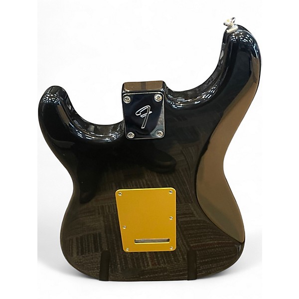 Used Fender FSR Fat 50's Roasted Maple Strat Black Solid Body Electric Guitar