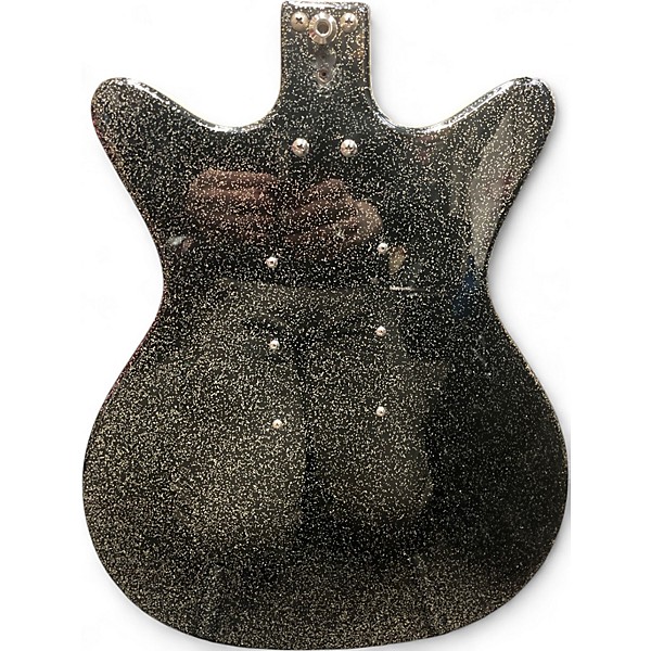 Used Danelectro DC3 black sparkle Solid Body Electric Guitar