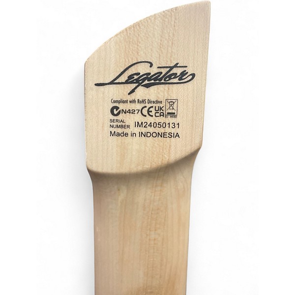 Used Legator Ghost Performance 8 Multi Scale Trans Black Solid Body Electric Guitar