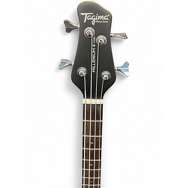 Used Tagima MILLENIUM 4 TOP Trans Brown Electric Bass Guitar