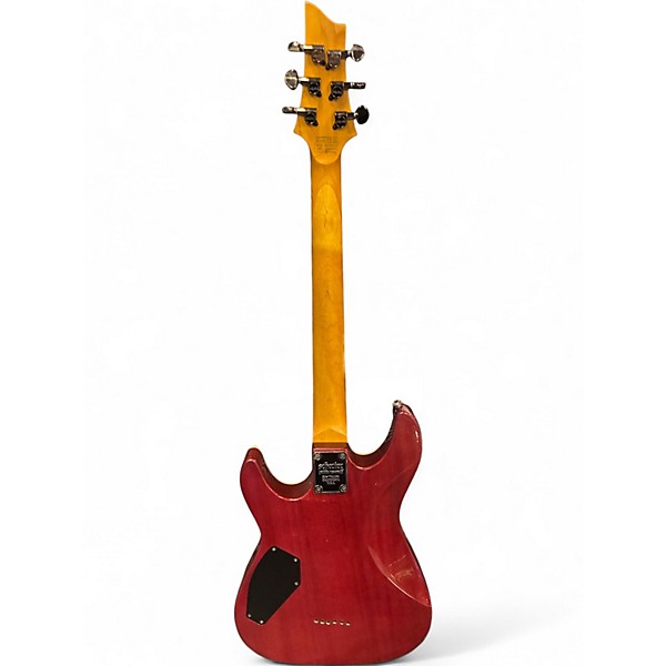 Used Schecter Guitar Research Omen Extreme 6 Pink Solid Body Electric Guitar