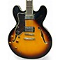 Used Epiphone Sheraton II Left Handed Vintage Sunburst Hollow Body Electric Guitar