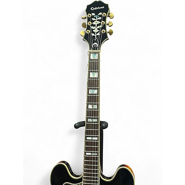 Used Epiphone Sheraton II Left Handed Vintage Sunburst Hollow Body Electric Guitar