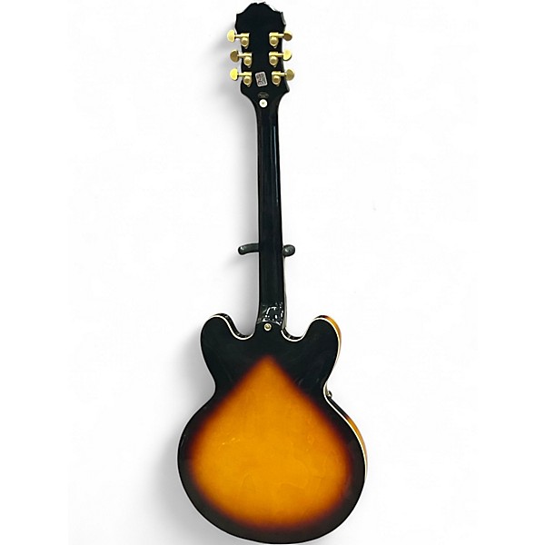 Used Epiphone Sheraton II Left Handed Vintage Sunburst Hollow Body Electric Guitar