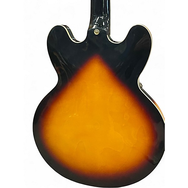 Used Epiphone Sheraton II Left Handed Vintage Sunburst Hollow Body Electric Guitar