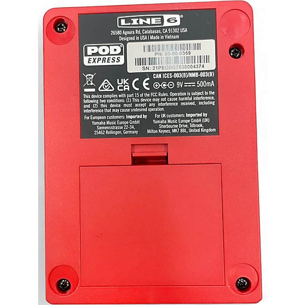 Used Line 6 POD EXPRESS EFFECT PEDAL Effect Processor