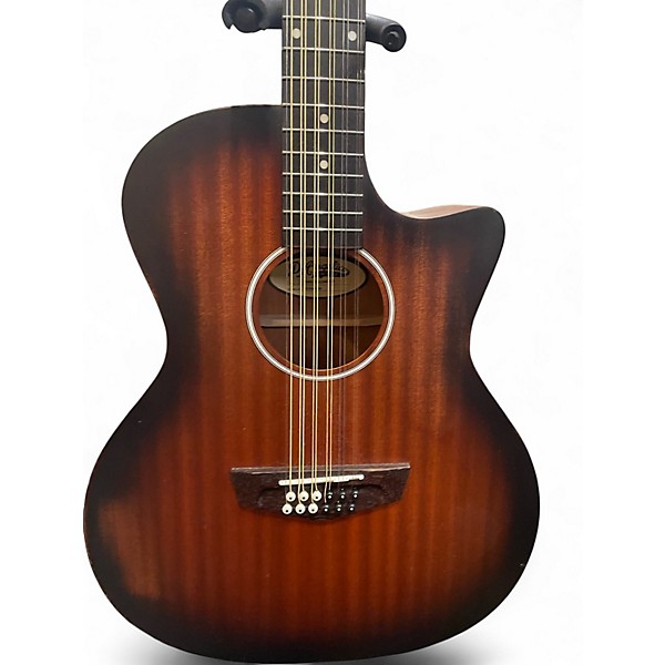 Used D'Angelico FULTON LS aged mahgonay 12 String Acoustic Electric Guitar