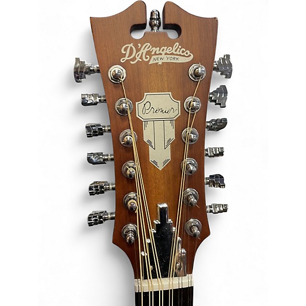 Used D'Angelico FULTON LS aged mahgonay 12 String Acoustic Electric Guitar