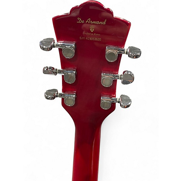 Used DeArmond Starfire Custom Red Hollow Body Electric Guitar