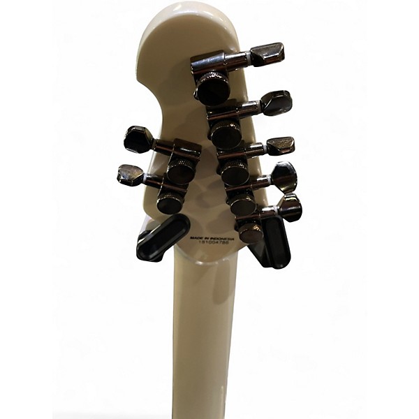 Used Sterling by Music Man JP MAJESTY 7 STRING White Solid Body Electric Guitar