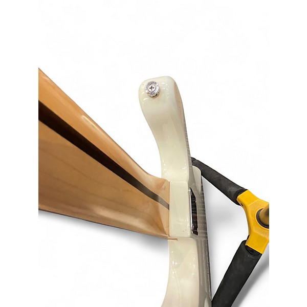 Used Squier Precision Bass White Electric Bass Guitar