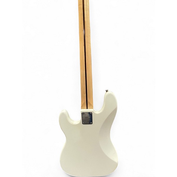 Used Squier Precision Bass White Electric Bass Guitar