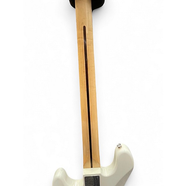 Used Squier Precision Bass White Electric Bass Guitar