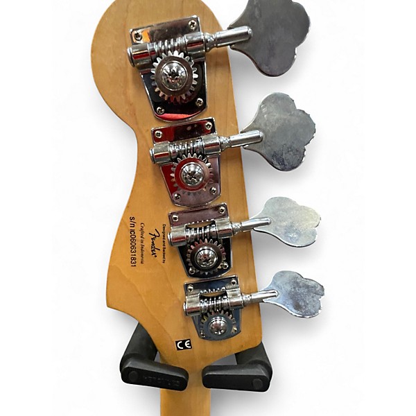 Used Squier Precision Bass White Electric Bass Guitar