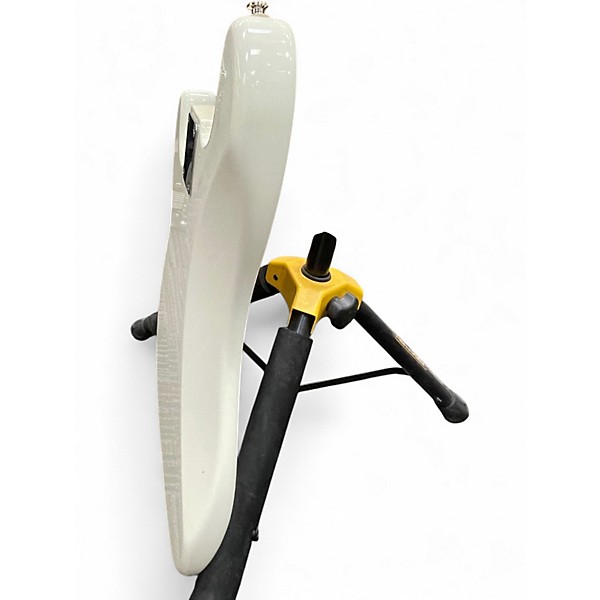 Used Squier Precision Bass White Electric Bass Guitar