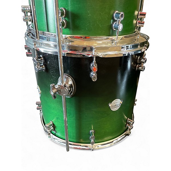 Used PDP by DW 5 Piece PLATINUM Trans Green Drum Kit
