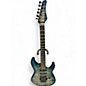 Used Schecter Guitar Research Diamond Series PT Blue Flame Burst Solid Body Electric Guitar thumbnail