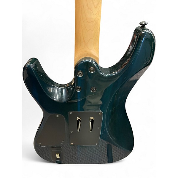 Used Schecter Guitar Research Diamond Series PT Blue Flame Burst Solid Body Electric Guitar