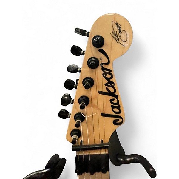 Used Jackson Adrian Smith Signature Transparent Green Solid Body Electric Guitar