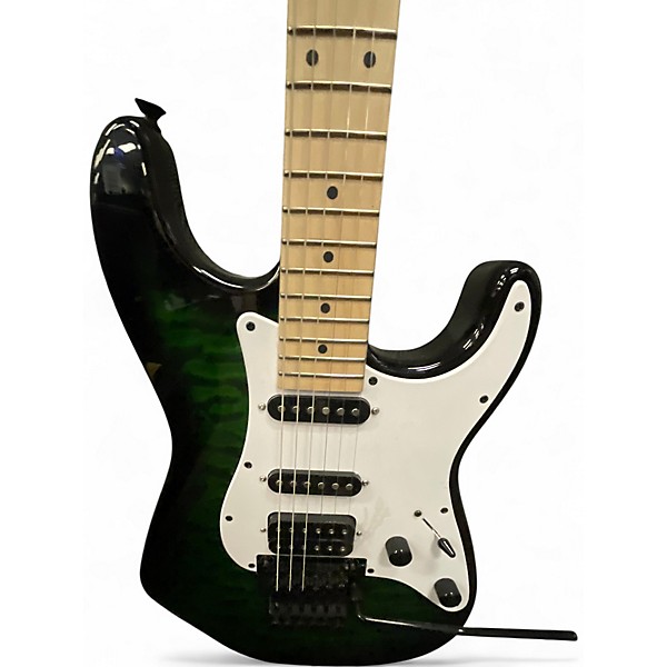 Used Jackson Adrian Smith Signature Transparent Green Solid Body Electric Guitar