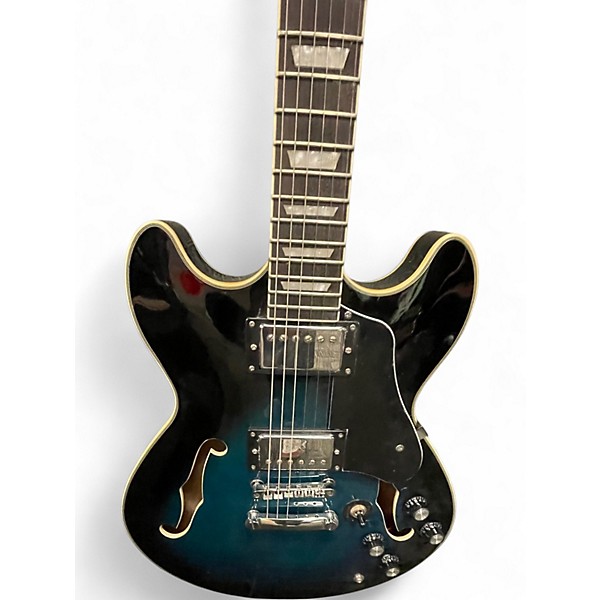 Used Firefly FF338 BLUE BURST Hollow Body Electric Guitar