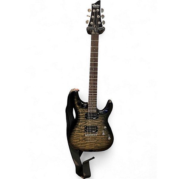 Used Schecter Guitar Research C6 plus charcoal burst Solid Body Electric Guitar