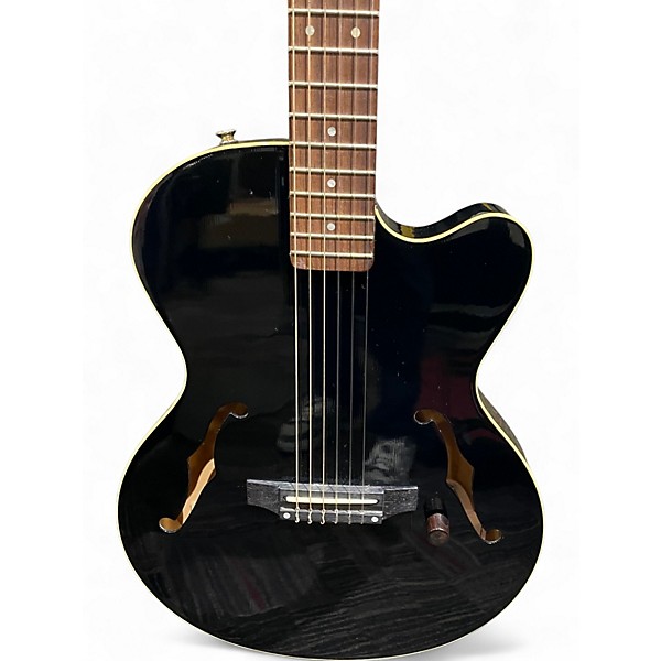 Used Yamaha AE500N Black Classical Acoustic Electric Guitar