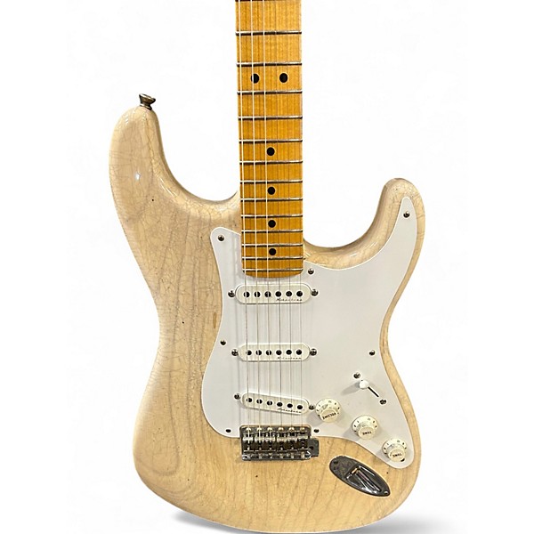 Used 2023 Fender Journeyman Relic Eric Clapton Signature Stratocaster aged white blonde Solid Body Electric Guitar