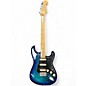 Used Fender  Limited Edition Player Stratocaster® HSS Plus Top Blue Burst Solid Body Electric Guitar thumbnail