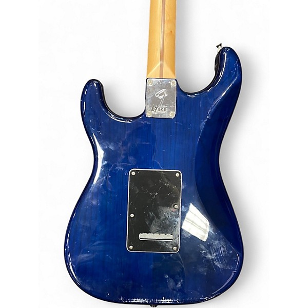 Used Fender  Limited Edition Player Stratocaster® HSS Plus Top Blue Burst Solid Body Electric Guitar